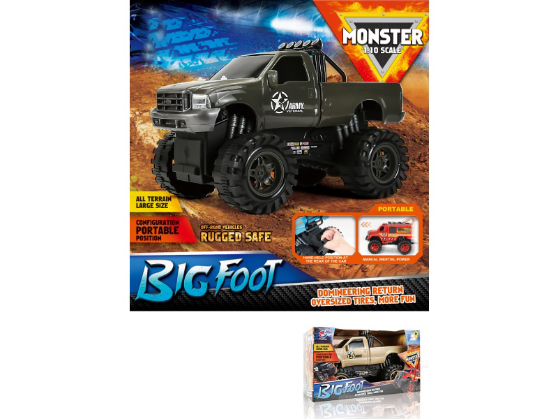 1:10 Firewheel Military Pickup Truck Inertia Vehicle