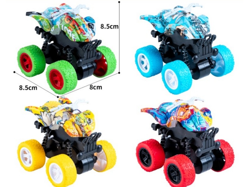 Friction Stunt Four-Wheel Drive Atv Graffiti (12-Piece Set)