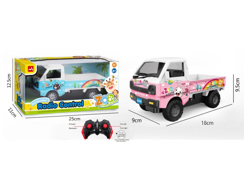 1:20 Cartoon Liuzhou Sitong Remote Control Car (Pink/Blue)