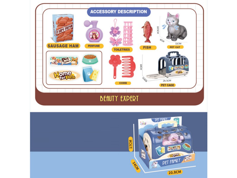 Pet Cage With Vinyl Cat