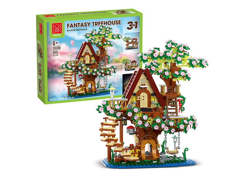 Fantasy Tree House Building Blocks 959pcs