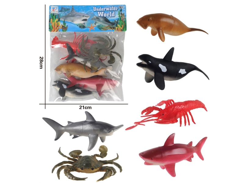 Pvc Simulates Ocean 6Pcs