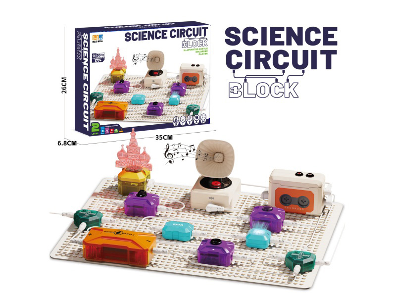 Circuit Building Blocks: Tape Recorder + Speaker + Light Guide Column, Light Guide Room + Indicator Light