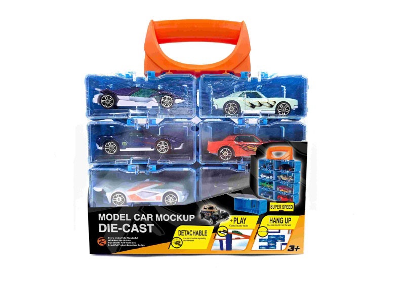 Diy Alloy Car Carrying Case For 8 Pieces