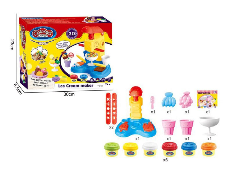 Ice Cream Machine Clay Set