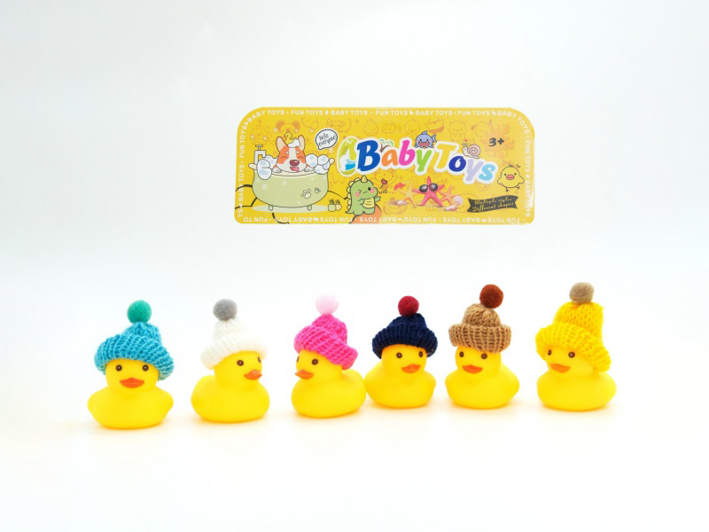 Duck With Bb Whistle In A Vinyl Wool Hat