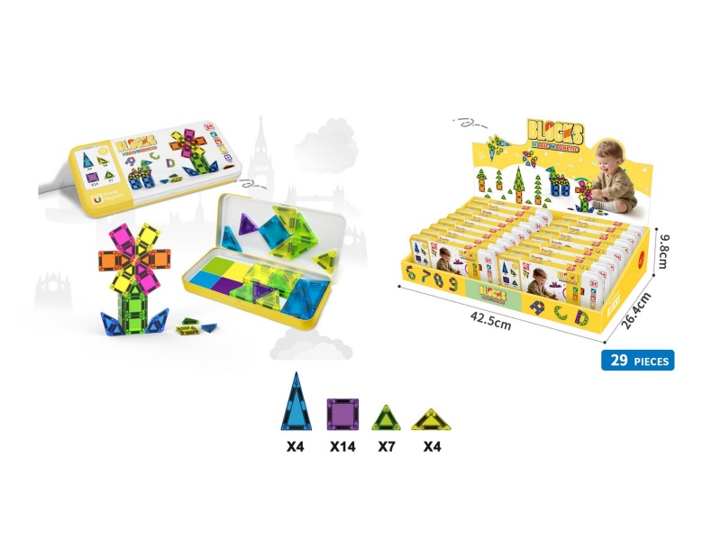 3.75cm Magnetic Building Blocks 29pcs