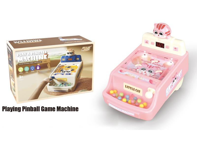 Large Size Scoring Pinball Game Machine(Pink Cat)