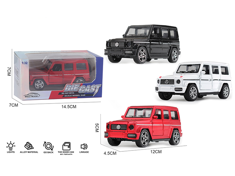 1:32 Mercedes-Benz G-Class Pull Back Alloy Car With Sound And Lights