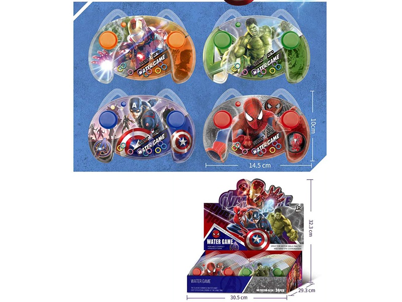 The Avengers Transparent Water Game Toys 24pcs