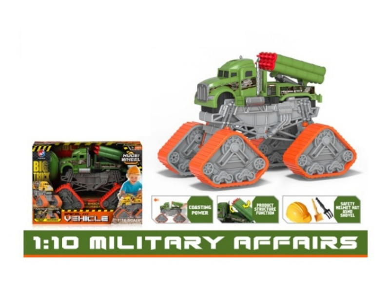 1:10 Spring-Covered Engineering Missile Vehicle [Sound, Light And Music]