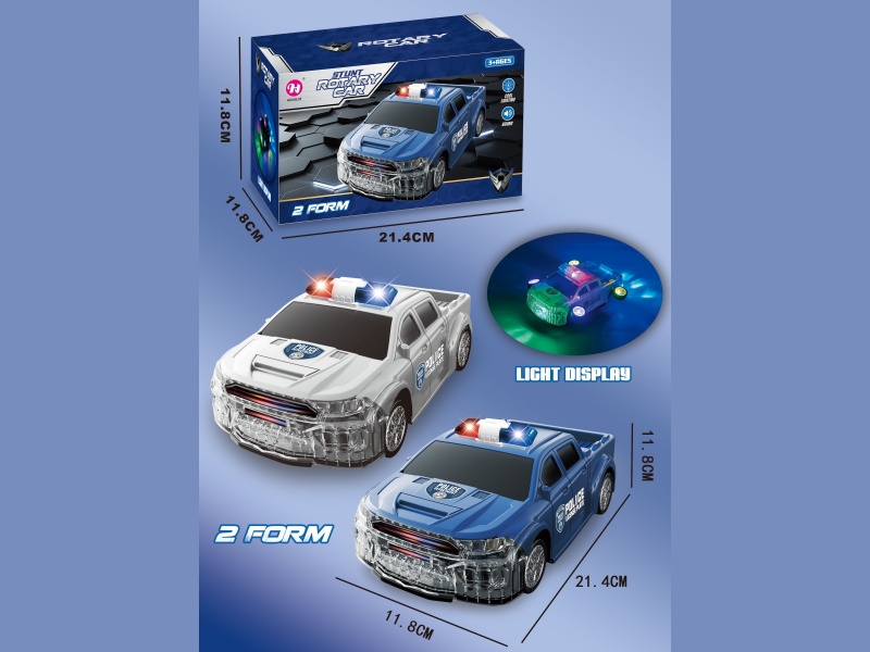 Electric Stunt Rotating Police Car