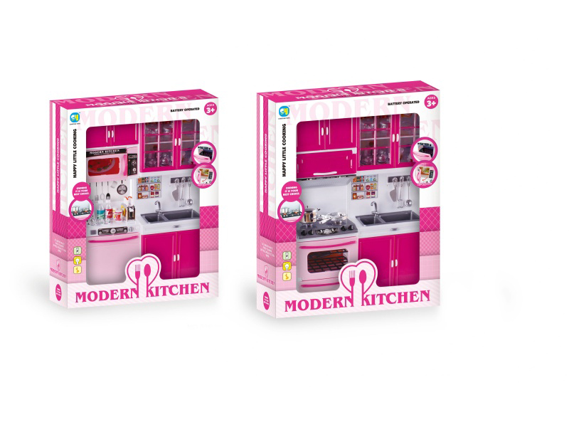 Pink Solid Color Kitchen And Kitchenware Set (2 Pieces Mixed)