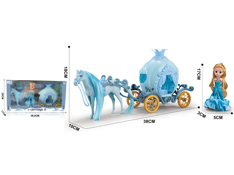 The Carriage Brings Barbie.