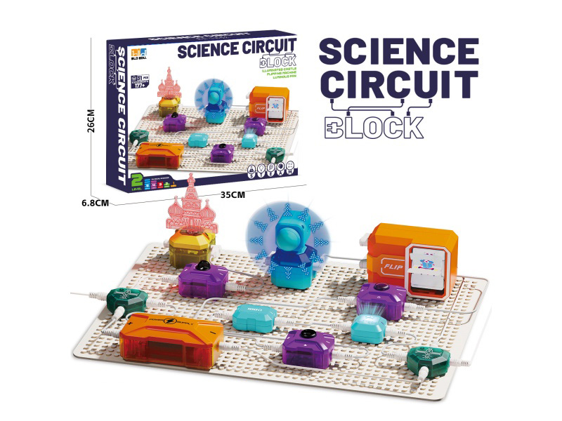 Circuit Building Blocks: Led Imaging Fan + Flip Animation Machine + Light Guide Column Light Guide Room + Indicator Light
