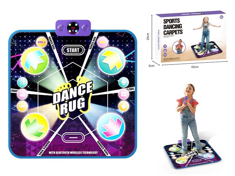 Bluetooth Dance Mat With Lights + Wireless Microphone