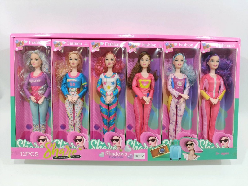 11 "Full-Body 9-Joint Doll (12Pcs)