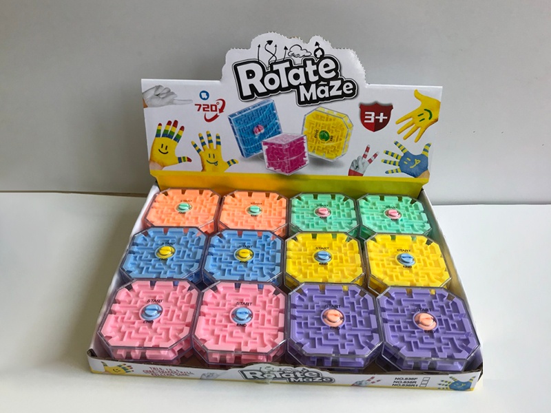 7CM Solid Color Ten-Sided 3D Maze