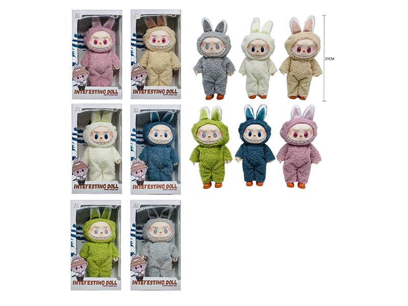 10.5" 5 Joints Plush Vinyl Labubu Doll(1PCS)