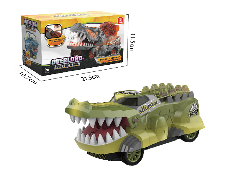 Crocodile B/O Car With Spray, Music