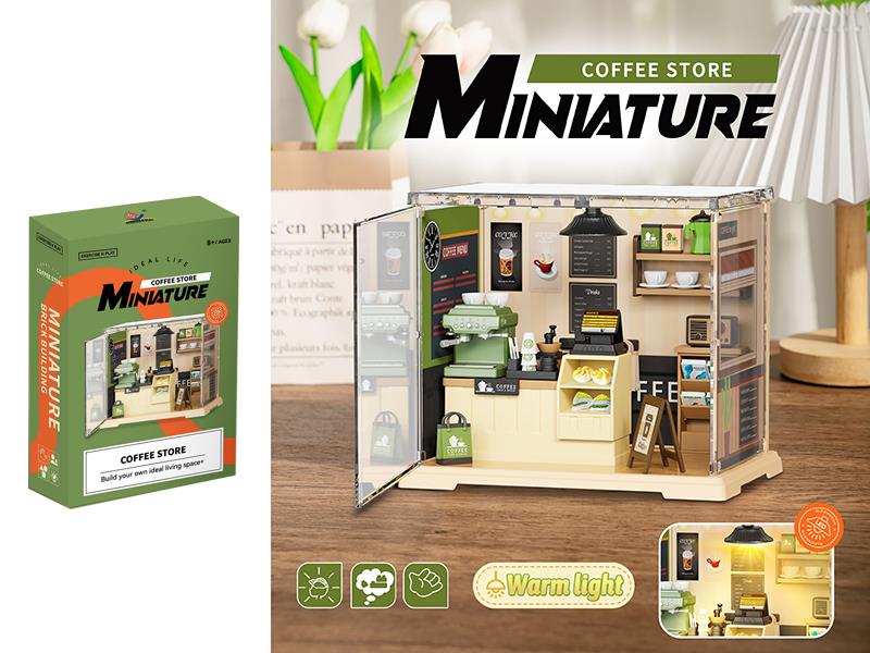 Cafe Store DIY Miniature Scene Toys 90pcs