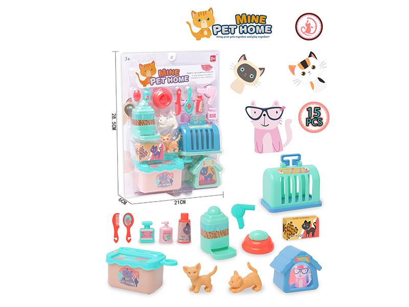 Pet Series: Cat Grooming Shop Set