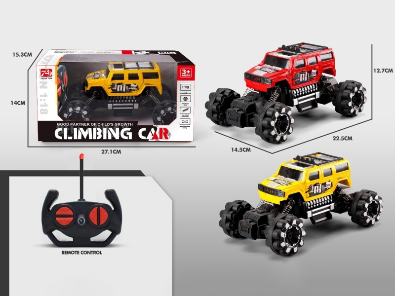 1:18 Graffiti Remote Control Climbing Car