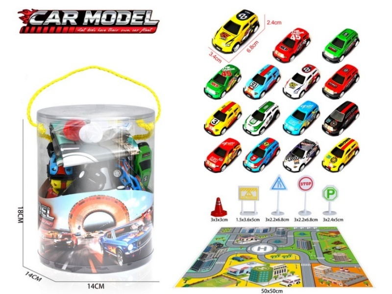 Pull Back Iron SUV Cars Set