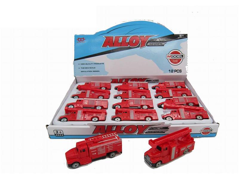 Slide Alloy Fire Engine 12pcs