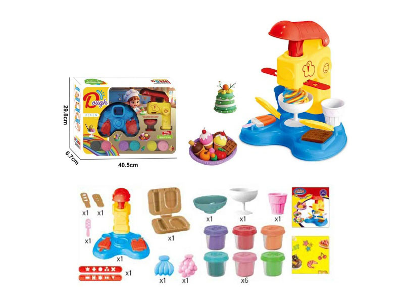 Colorful Ice Cream Machine Clay Set