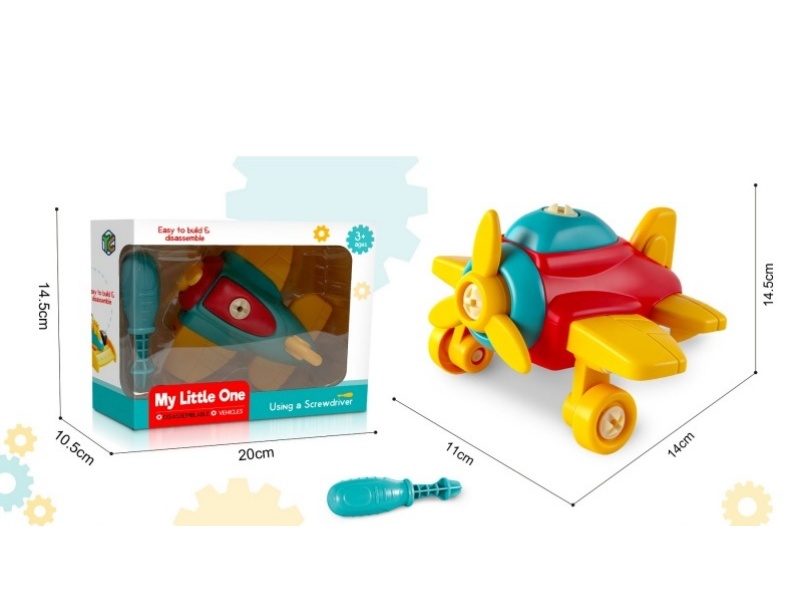 Diy Puzzle Assembly Small Airplane