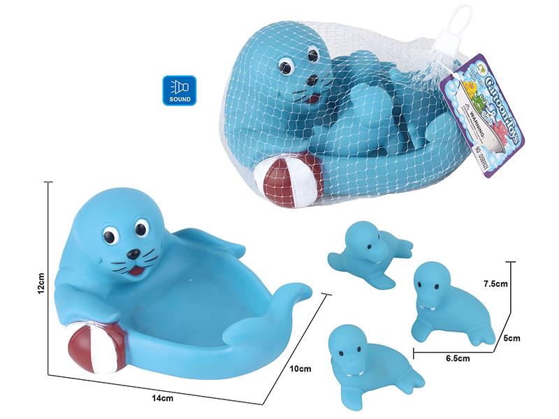 Cute Dolphin Kids Bath Toy Set