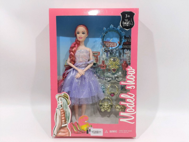 11 "Solid Body 9 Joints Doll