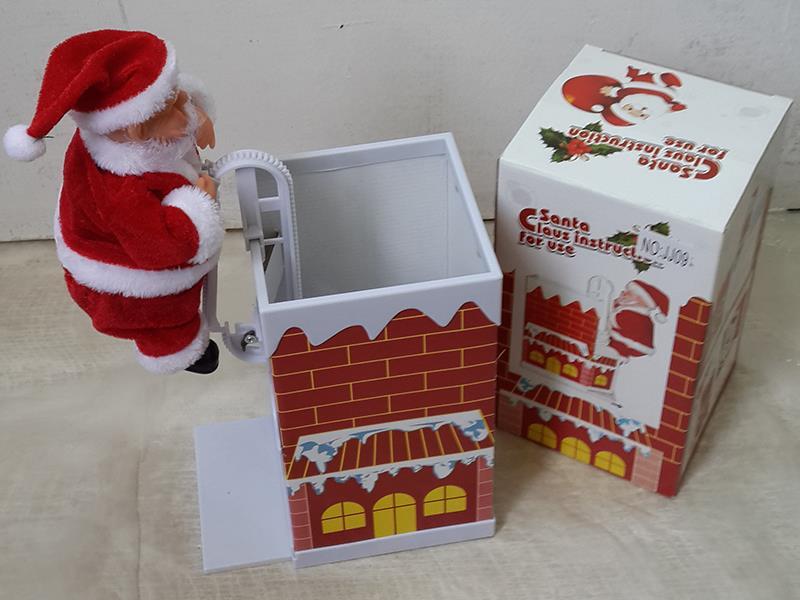 B/O Climbing Chimney Santa Claus Toy