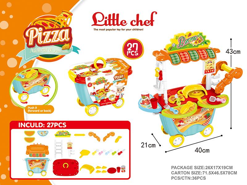 Pizza Trolley Play Set 27PCS