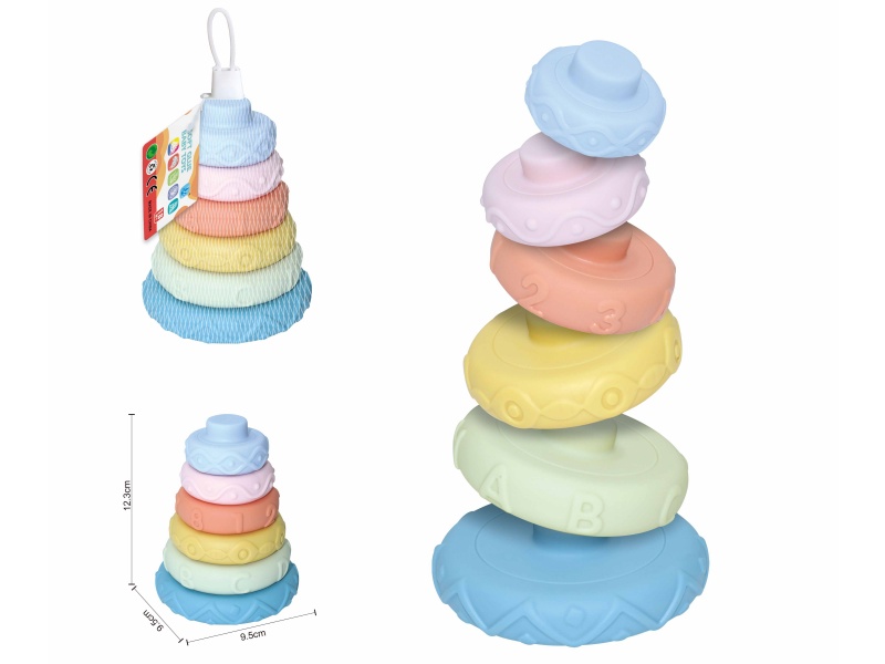 Soft Plastic Stacking Toy 6pcs
