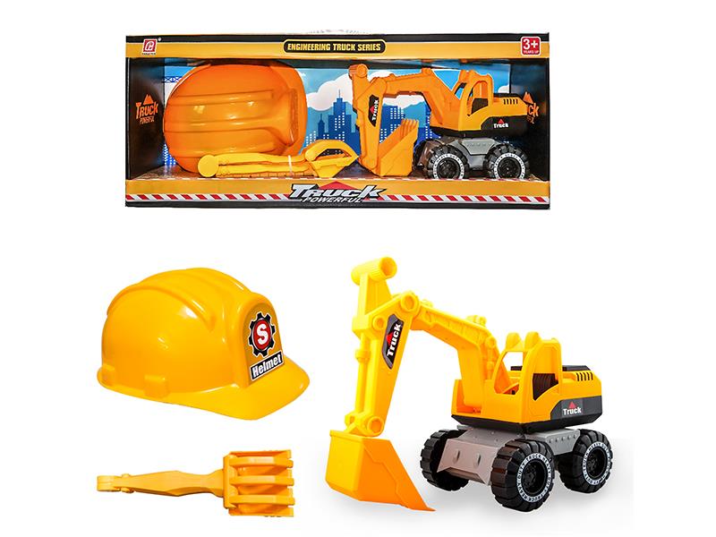 Friction Medium Excavator Set With Hard Hat(3PCS)