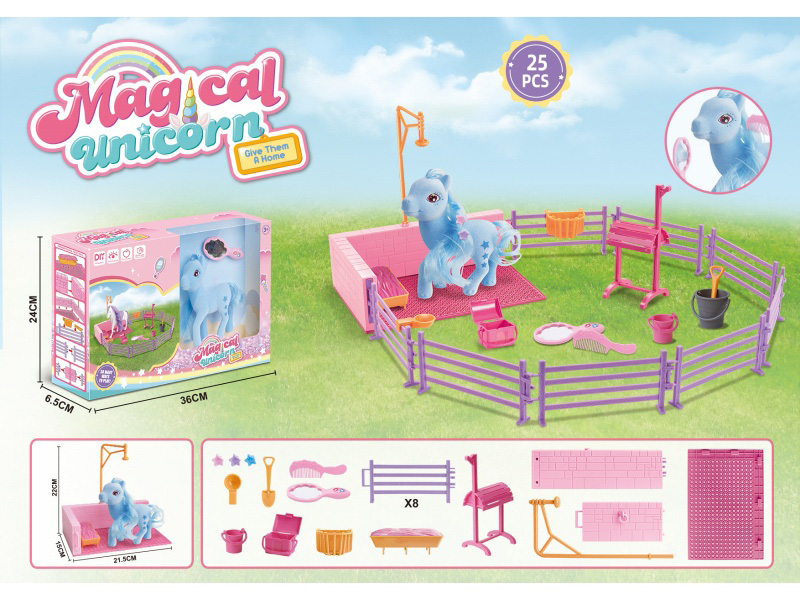 The Scene Of The Elf Horse Taking A Bath