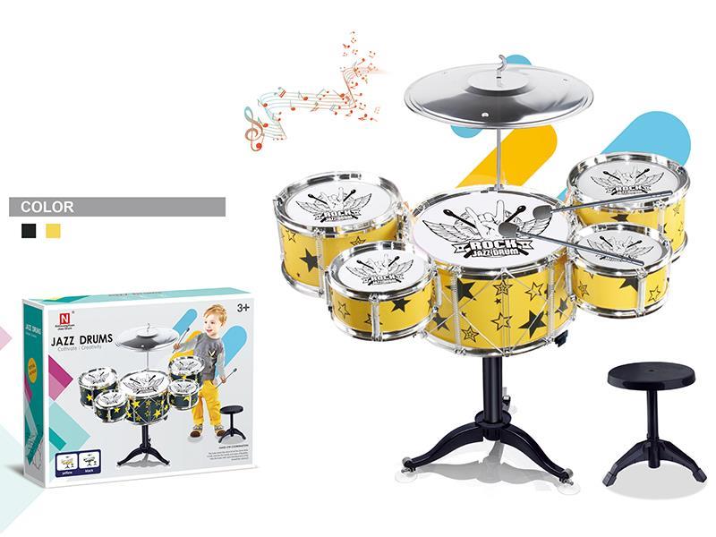 Jazz Drums Set 5 Drums + Chair
