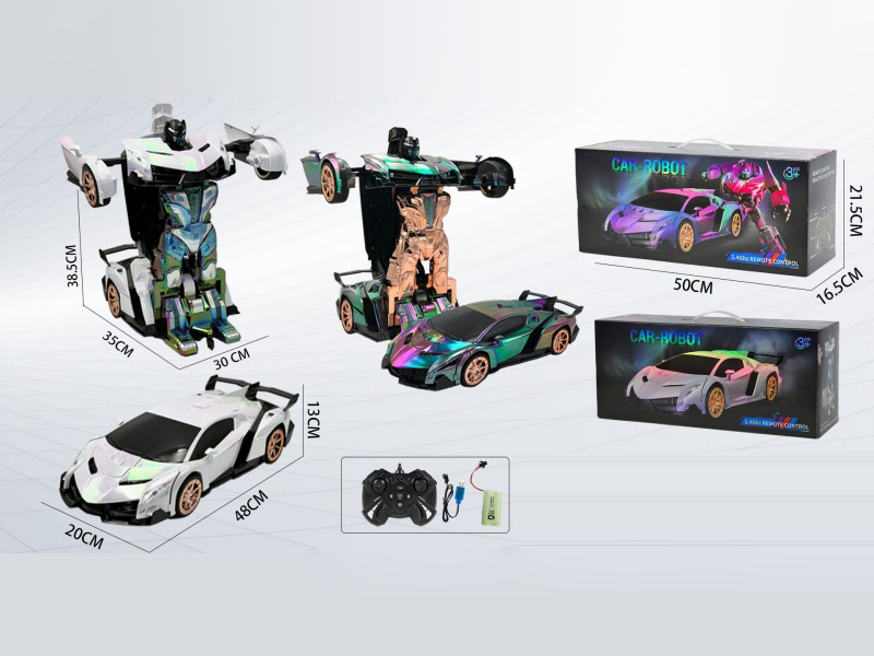 1:10 Remote Control Transformation Car(Electroplating)