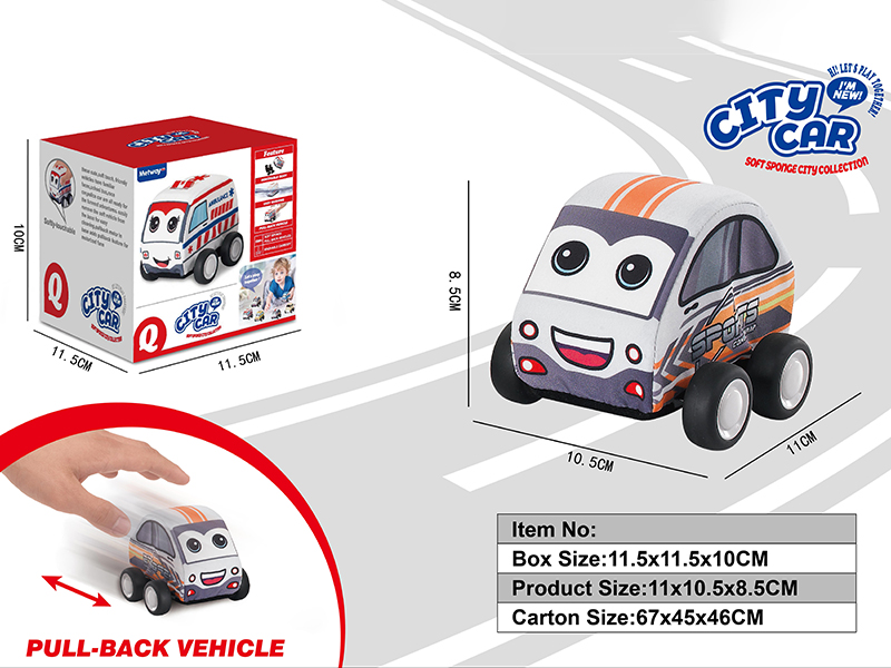 Pull Back Cloth Racing Car