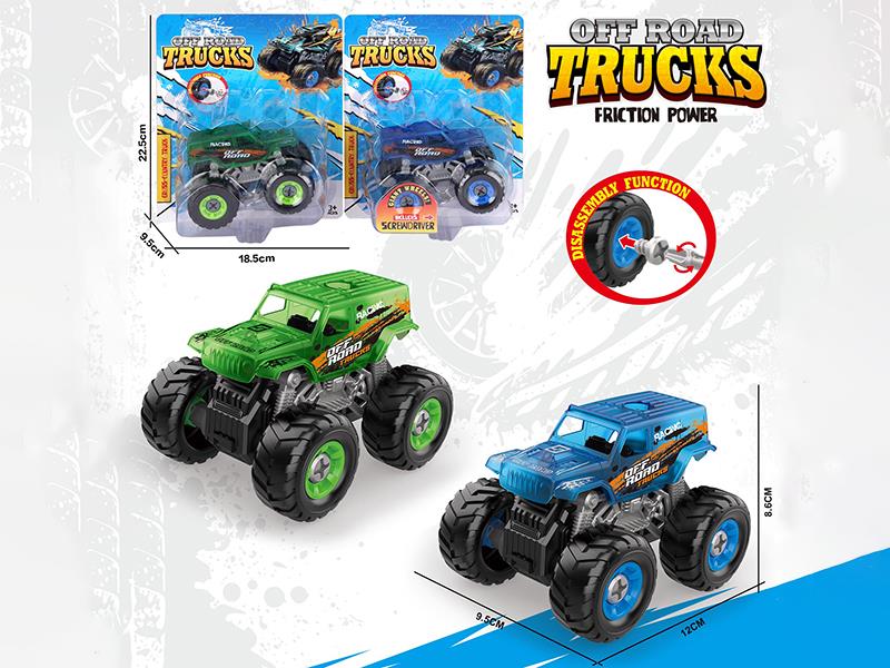 DIY Assembly Friction Transparent Wrangler Off-Road Vehicle