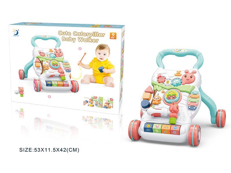 Cute Caterpillar Baby Walker With Light