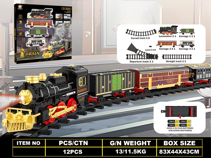 Classical Steam Electric Rail Train Toy