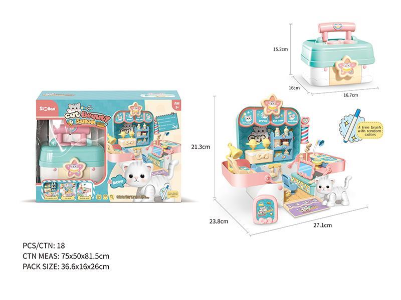 Cat Beauty Salon(DIY Painting, With 1 Brush)