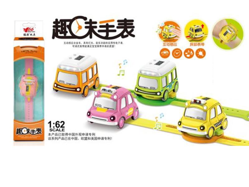 1:62 Watch Alloy Q Version Bus With Lights And Music, Induction