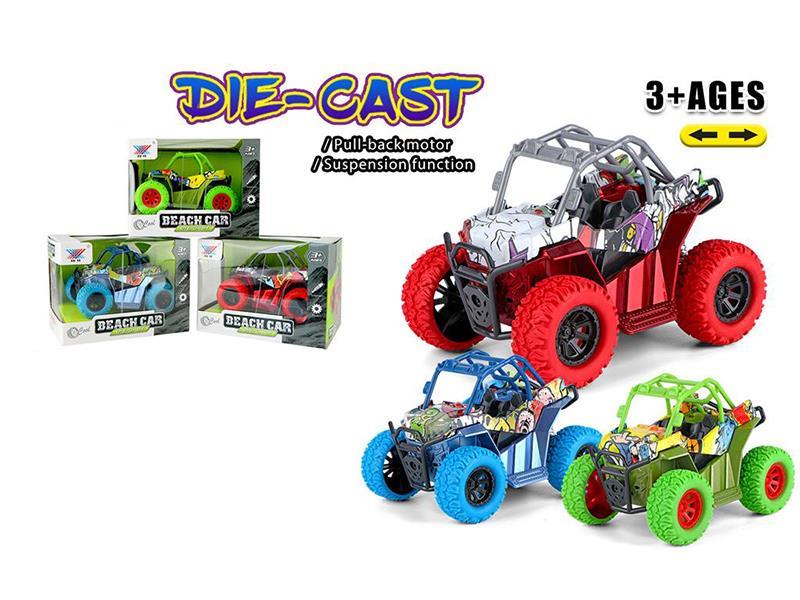 1:32 Alloy Pull Back Car With Suspension Function 1pcs