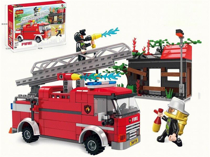 Fire Control Series Small Particle Building Blocks - Treehouse Rescue 411pcs