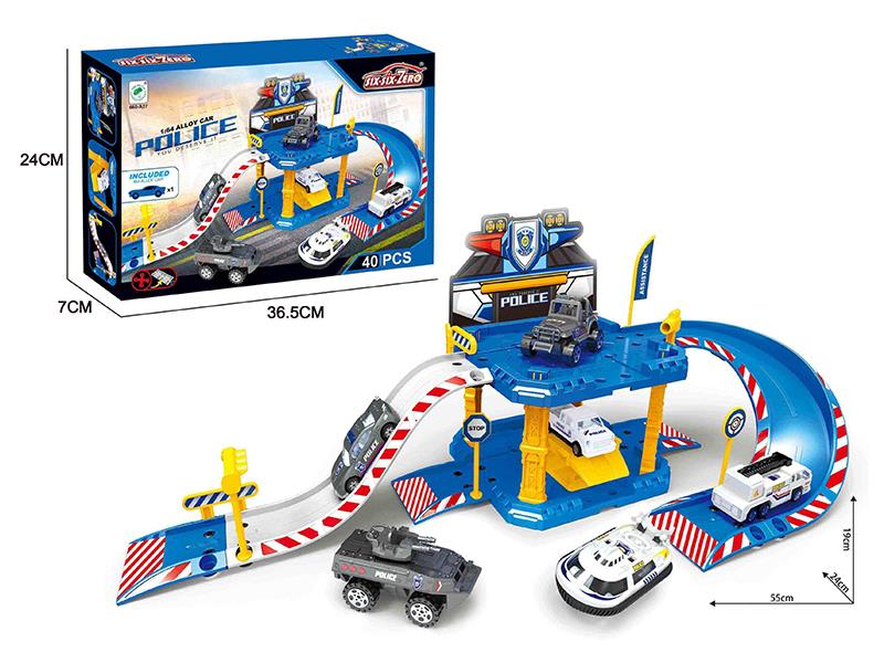 Alloy Police Parking Lot Set