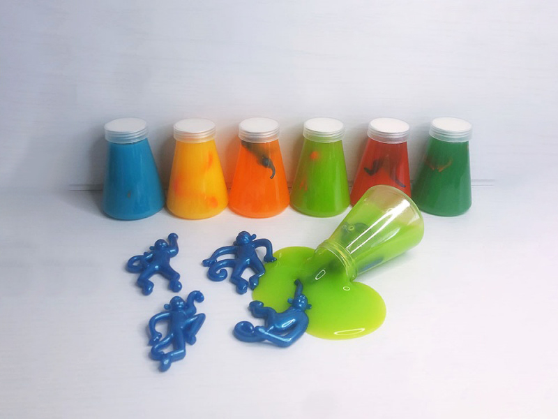 Conical Flask Tpr Soft Rubber Animal Monkey Slime Sand Skin Mud